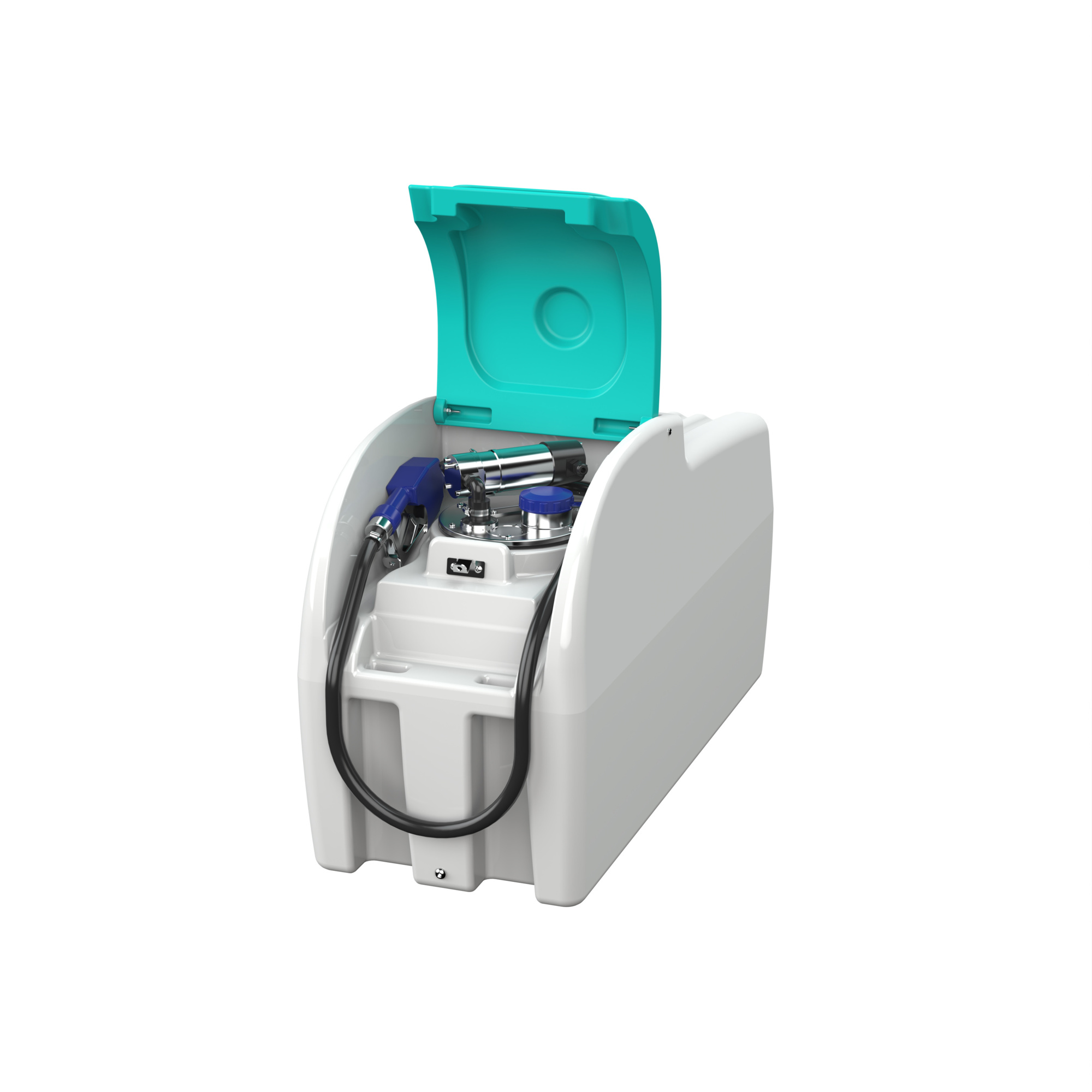 Enduraplas DEF Fuel Boss Transfer Tank — 75-Gallon Capacity, Pump, Hose, Auto Shut-Off Nozzle, Model# REU075N09S